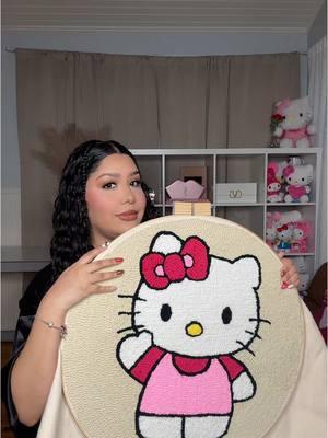 I get my confidence from being creative 🥰 #hellokitty #hellokittyandfriends #hellokittycheck #hellokittyfinds #hellokittyhunting #rug #rugmaking #punchneedle #punchneedletiktok 