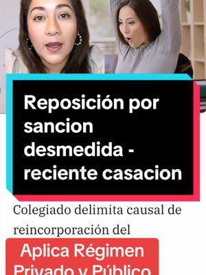 Pueden reponerte en caso te hayan despedido por sanción desmedida #abogada #abogadalaboralista #beneficiossociales #despido#regimenprivado#regimenpublico