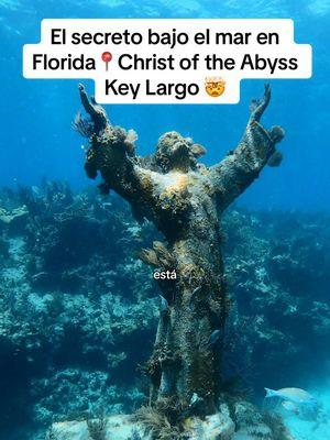 Beautiful Places to visit in USA 🌊📍Christ of the Abyss - Key Largo  #creatorsearchinsights #beautifulplacestovisitinusa #usa #keylargo #christoftheabyss #florida 