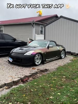 Movin to ig and gonna post more on there 🤟🏻go follow my ig an don’t scroll without liking my video u skanks 😂🤟🏻😮‍💨#butterflydoors😍 #VQSAM #vq35de #builtnotbought #350zcontent #fypシ゚viral #lowered350z #convertible #followme #droptop350z #350zbuild #vqfamily #byetiktok🤟🏻💜 