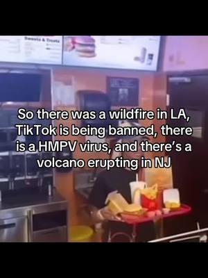 2025 isn’t looking so good #2025 #problem #worldproblems #wildfire #tiktokban #hmpv #volcano #meme #mcdonald 