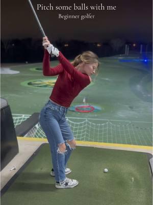 I’m falling in love with the range #golf #girlgolfer #drivingrange #topgolf #beginnergolfer #golftiktok #golfersoftiktok 