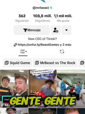 MrBeast ponen en su perfil de tiktok "nuevo CEO de tiktok"#paratii #paratupagina #paratu #mrbeast #MrBeast #mrbeasttiktok #ceodetiktok #buenasnoticias 