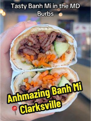 I’ve heard great things about Anhmazinf Banh Mi so I decided to check them out. TBH, I went a while back, and forgot to post about them… but better late than never, right?! 😅 ANYWHO, here’s what I got: ▪️Summer Rolls ($6): I got pork and shrimp, but you can get just shrimp, just pork or tofu. There were 2 in my order, and it came with a side of yum peanut sauce. Tasty and a great way to start my meal. ▪️Spicy Chicken and Peanut Noodles ($12): This wasn’t my favorite but it was solid. I thought the portion size was good as well.  ▪️Chinese BBQ Pork ($11): definitely the star of the show! Think sweet and savory BBQ pork served in crispy bread with chicken pate, house made Viet mayo, cucumbers, pickled daikon radish, carrots and cilantro. Very well done with lots of meat. I’d def get this again! Additional notes 📝 ▪️They’re located inside @thecommonkitchenclarksville  ▪️There’s a big lot so parking’s a breeze ▪️They offer various vegetarian options 🙂 Have you guys been to this spot yet?! Let me know by commenting below👇, Nomsters! 📍12250 Clarksville Pike Suite A, Clarksville, MD ⏰Su-Th 8am-8pm, Fr & Sa 8am-9pm PS. I heard a few new spots opened in this food hall so I’ll be back soonish to check them out. Make sure you guys stay tuned‼️ #fyp #foryou #foryoupage #clarksville #maryland 