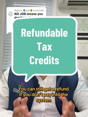 Replying to @🪻Ariel🌻 You can still get a refund if you don’t pay into the system.  #refund #taxcredit #taxes #irs #taxtips #earnedincome #earned #income #taxseason #cpa #accounting #taxseason2025 