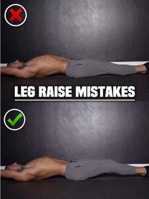 LEG RAISES MISTAKES! ⬇️ ❌ Arching The Back  If you ever have back pain while training abs this is probably why. Arching your back doesn’t allow for full engagement of your abs & can transfer the tension to the lower back/hips ☑️ Brace - Crunch - Flatten  Before each rep think to yourself brace, crunch, & flatten. Do a mini half crunch & flatten your back before raising your legs. You’ll feel it 10x more in your abs I promise!  Share this video with a friend who needs a form check!  #Abs #AbWorkout #6pack #WorkoutTips #WorkoutPlan #Gym #Fitness #Workout #FitnessCoach #OnlineCoach #OnlineFitnessCoach #OnlinePersonalTrainer #OnlineFitnessTrainer #FitnessTrainer #PersonalTrainer