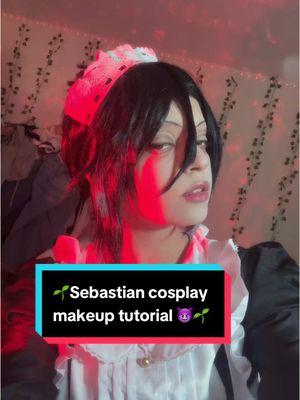 Enjoy 🥰😈 (I’m not a professional but I tried my best) #cosplaymakeuptutorial #cosplaygirl #makeuptutorial #kuroshitsuji #sebastianmichaeliscosplay #cielphantomhive #blackbutlercosplay #sebastiancosplay #yatappy 