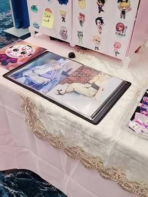 Art booth showcase!  #tiktokban #drafts #freethedrafts #pixelvixx #artist #artistalley 