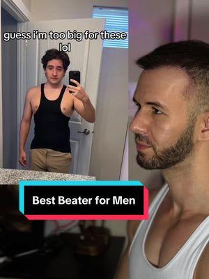 I promise it does NOT fit like that  😭🙏 #tanktopformen #ekkobeater #gymbeater #creatorsearchinsights 