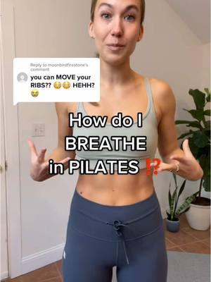 HOW DO I BREATHE IN PILATES THOUGH?! 🌬️ #pilatesinstructor #pilatesbreathing #pilatesclass 