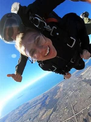 The sky is not the limit 🤪 #skydiving #adventure #girlswholift #fitchick #sandiego #tandemskydive #fun #outdoorliving #