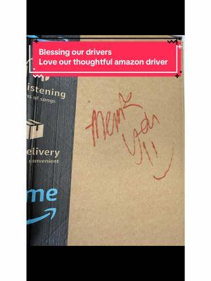 Catching up. We still bless our drivers during these cold weather months. This delivery was from my favorite Amazon driver. She is always happy, singing and do positive. She leaves us notes ❤️. #snacks #drinks #cold #thankyou #makesomeonesmile #makesomeonesday #amazon #payitforward #thankful #blessings 