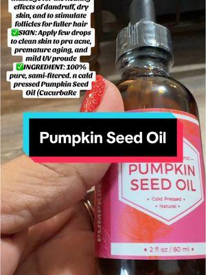 Another product added to my every day routine. Leven Rose’s Pumpkin Seed Oil is a versatile and natural option for those looking to enhance their hair and skin care routines.Click the orange basket to try.#fyp #pumpkinseedsoil #levenrosebeauty #hairoil #shopping #TikTokShop #showcase #special #ValentinesDay @Leven Rose @Leven Rose 