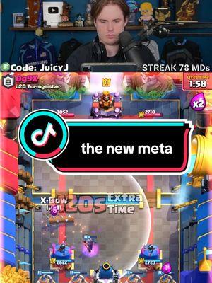 THE NEW META!!! #clashroyale #crl #streamer #WhatToPlay #GamingOnTikTok #juicyjcr 