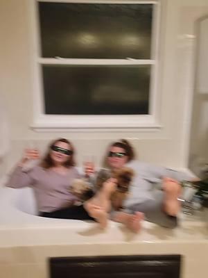 I got issues! #igotissues #fyp #BestFriends #rideoride #sisters #yorkie #besties #drinking #bathtub @Amber Sanders @Priscilla Ayres 