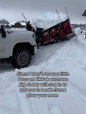 See you soon, sweet dreams #children #imposters #wannabecreators #snowplowing #plowyourmom #plowtruck #duramax #fypシ゚viral #snow #plow #winter #snowseason #fypage #fyppppppppppppppppppppppp 