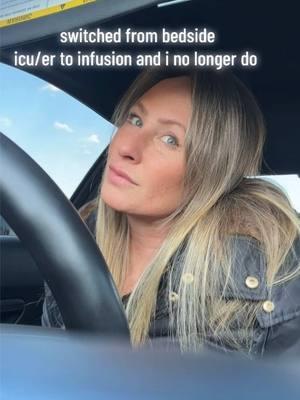 Lots of alone time in my car and better pay than staff bedside nursing #rn #er #icu #nurse #nursetok #softnurse #nurselife #bedsidenursing