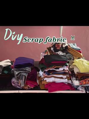 Today I went threw my scraps of fabric. Didn’t think I had that much but I guess I do 😂  Time to use these and make something out of them! #trending #handmade #sewingtok #fabricscraps #fyp #diyproject #diyfashion 