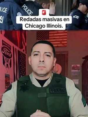 🚨Redadas masivas en Chicago Illinois. #chicago #chicagoilinois #redadas #migracion #ice 