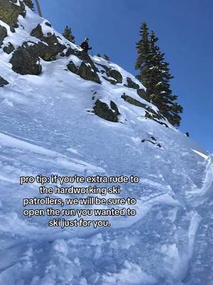 you should tell the mtn & weather what you want too while you’re at it #ski #skiing #skipatrol #skitok #snowboarding #snow 