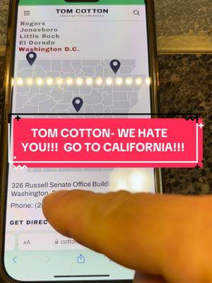 Replying to @Live&Letlive Senator Tom “The Con” Cotton, WE THE PEOPLE absolutely hate you.  YOU ARE COMMUNIST!! #tomcotton #amereicaisnotfree #freeamerica #communism 