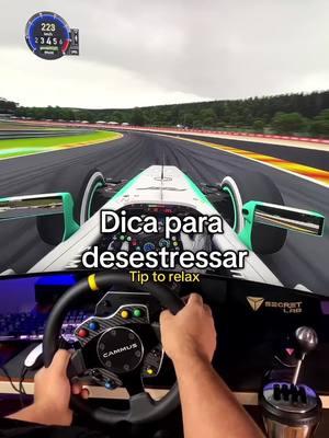 Oque fazer para desestressar? Nada melhor que acelerar em um simulador de F1 e esquecer os problemas na pista. Mergulhe no realismo, sinta a adrenalina e aproveite o momento. Bora pilotar? Want to relax? There’s nothing better than racing in an F1 simulator and leaving your worries on the track. Immerse yourself in the realism, feel the adrenaline, and enjoy the moment. Ready to drive?” #Relax #F1 #Simulator #SimRacing #RacingGame #AssettoCorsa #Motorsport #Formula1 #Gaming #Esports #RacingSimulator #FastLap #Adrenaline #VirtualRacing