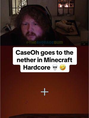 CaseOh goes to the nether in Minecraft Hardcore 💀 #caseoh #Minecraft #minecrafthardcore #caseohgames #caseohclips #caseohfunnymoments #caseohgamestwitch #clips 