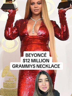 #Beyonce $12 MILLION #Grammys Necklace 💎  #beyonceknowles #grammys2025 #grammysredcarpet #lorraineschwartz @Beyoncé #greenscreen 