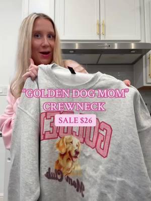 THIS CREWNECK IS A MUST HAVE FOR DOG MOMS 💗🦮 @Cutting Creative Apparel #crewneck #sweatshirt #golden #goldenretriever #dogmom #dogsweatshirt #ValentinesDay #foryoupage 