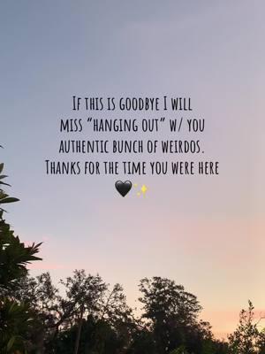 “It’s so important to spend time together & have fun together. Smiling together, feeling belonging somewhere. Don’t you think?” #sadday  #tiktokban #ifthisisgoodbye #iwillmissyou #missyou #thanksforwatching #spendtimetogether  #funtogether #fun #smiling #belonging #safespace 