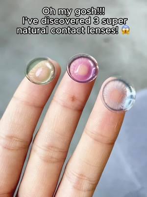 Oh my gosh, I’ve discovered 3 super natural contact lenses! 😱 They completely change your eye color, but still look so natural! 😍✨ #eyeza #coloredcontacts #eyezalens #contacts #eyezalens #eyecontact #makeup #purplelenses #contactlenses 