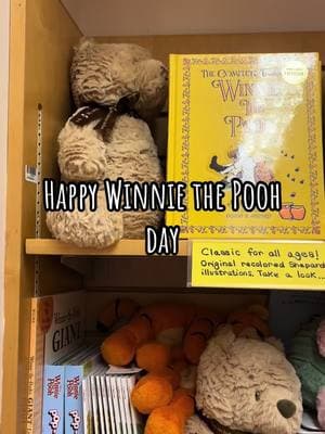 Celebrate that silly ol’ bear and his pals of the hundred acre woods with us today.  This long time and beloved classic is perfect for any baby shower gift and what could be better than pairing the book with one (or all) of the plushies? #winniethepoohday #winniethepooh #poohbear #babyshowergiftideas 