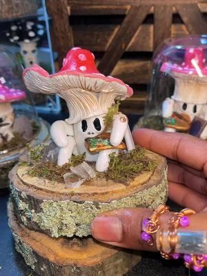 $35 Dollar Pink Mushrooms Launching Today At 6:00est ✨🤍🛍️! #pink #pinkmushrooms #mushrooms #clayart #auroranaccessories #SmallBusiness #art #viralvideo #viraltiktok #fypシ゚viral #mushroomart 