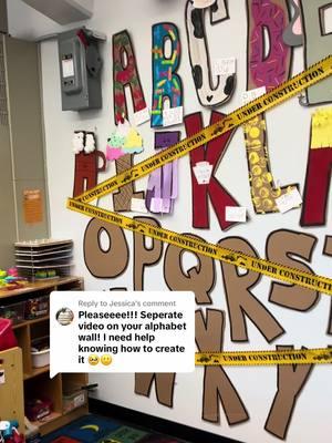 Replying to @Jessica hope this helps!!!!✨✨✨ I love this trend and I’ll def be doing it every year 🔠 #teachersoftiktok #cardboardcrafts #preklife #iteachprek #classroomdecor #classroomideas #decor 