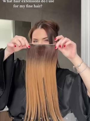 Lay flat, light weight, discreet✅ Get invisible band extensions for fine hair🎀 Hair color: ombré chestnut brown #endaringhair #hairextensionforthinhair #invisibleclipins #ombreextensions #hairextensionsforfinehair #brownextensions #virginhairextensions #greenscreenvideo 