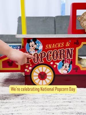 Happy National Popcorn Day! To celebrate, we're popping some popcorn with the Disney Snacks & Popcorn Wooden Food Counter. Grab your Disney ears and extra butter and get into the @disney spirit! 🍿 #MelissaAndDoug #nationalpopcornday #pretendfood #disneytoys #playwithyourfood #mickeyandfriends #letsgetsnacking #imaginativeroleplay #developmentalskills