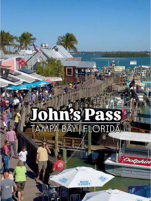 John’s Pass is looking better than ever!  Located in the Tampa Bay region on Florida’s West Coast in Madeira Beach, John’s Pass offers a village full of shopping, dining options, and a boardwalk with many boating excursions, waterfront restaurants, and more! Next time you’re looking for a fun day along the water, visit @johnspass in Madeira Beach, Florida! 🤩 Make sure to keep up with @Things To Do Tampa Bay for more Things To Do in Tampa Bay! 🏝️ • • • • • #johnspass #madeirabeach #tampabay #boardwalk #shopping #restaurant #vspc #visitflorida #thingstodointampa 