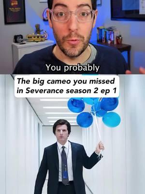 You probably missed the huge cameo in the Severance season 2 premiere (Sources: Collider, Deadline) #severance #severanceseason2 #tv #keanureeves