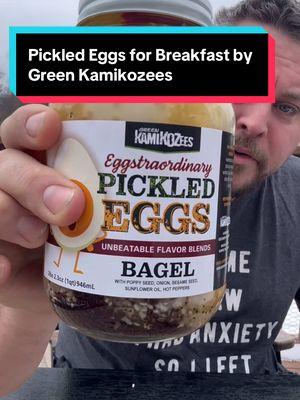 Pickled Eggs for Breakfast by @Greenkamikozees.com  (Everything Bagel and Reaper) #picklereview #brinetime #pickledeggs #seeyoutomorrow 