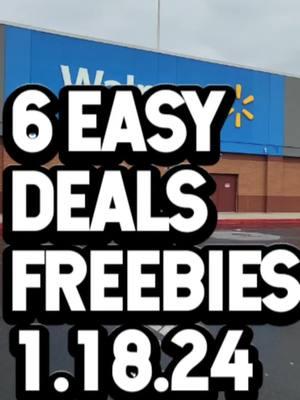 6 Easy Walmart Deals : Freebies 1.18.24 🛍🛒 Hit That ❤️ Button  #walmartdeals  #walmartcouponingcommunity #walmartfreebie #freebies #moneymakers #couponers #couponerdeals #free #walmartcouponingcommunity #couponersoftiktok   