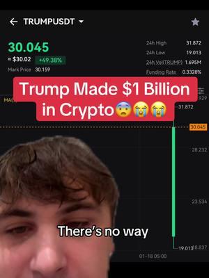 #Trump Made $1 Billion in #Crypto #Cryptocurrency #Cryptok #CryptoTrading #Bitcoin #Ethereum #BTC #ETH #XRP #Ripple #TradeshipUniversity #Solana #Sol #Doge #ElonMusk #Trading 