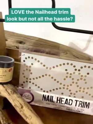 NEW Nailhead Trim stencil it makes getting the look of nail head trim SO much easier! Are you going to try this? #nailheadtrim #furnitureblogger #recycledfurniture #whimsicalartist #sanantonioartist #diyfurnituremakeover #bestpaintonplanetearth #womenwhodiy