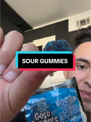 blue raspberry gushers #fyp #bluerazzgusher #candy #sour #asmr #viral #review 