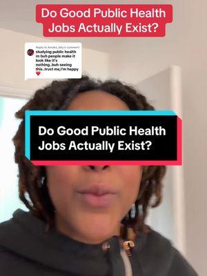 Replying to @Amaka_bby focus on getting advice from ppl who are actually in the public health field or are where you want to be. Most ppl don’t even know enough about public health to give career advice. #publichealth #publichealthcareers #healthtech #healthinformatics #epidemiology #programmanager 