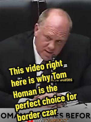 This video right here is why Tom Homan is the perfect choice for border czar. #Congress #hearing #homan #border #Trump #inauguration 