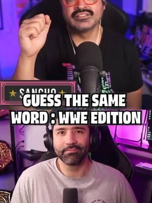 Guess the Same Word | Say the Same Thing Challenge WWE Edition  with SantiZap and SanchoWest  #wwefan #sanchowest #WWE #santi #wrestlingtiktok #wrestletok #prowrestlingtiktok #santizap #prowrestling 