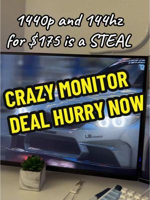 HURRY ITS SELLING OUT FAST #GamingOnTikTok #gamingmonitor #monitor #144hzmonitor #tiktokshopfinds #techreview #TikTokShop #1440pmonitor #techtok #setup #xshopreview 