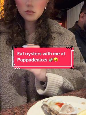 I heard yall don’t like oysters? 🤨🦪 they’re so yummy! #oysters #pappadeaux #seafood #mukbang 