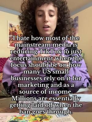 Clearing out my drafts! Tiktok is going dark on the 19th. It bothers me SO much how mainstream media coverage of the tiktok ban glosses over the financial repercussions. 7 million US small businesses use #tiktok for marketing and for income, including myself. Tiktok has been a lifeline for so many struggling to make ends meet. Taking away this app takes away some of people’s best means to provide for themselves. Tiktok has been crucial in bringing traffic to my etsy shop, starting and growing my patreon, connecting with job opportunities in my industry, as well as paying me for my content. All of this has helped SO much, especially when my industry is so threatened by gen ai and the enshitification of other social media platforms. #arttok #artistsoftiktok #freelancer #freelanceartist #illustrator #cartoonist #comicartist #etsyseller #etsyartist #etsyshop #SmallBusiness #shopsmall #tiktokban #keywestartist 