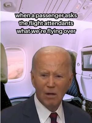 we really don’t know. google it. 🤣 #fyp #joebiden #cabincrew #passengers #traveltiktok #flightattendantlife 